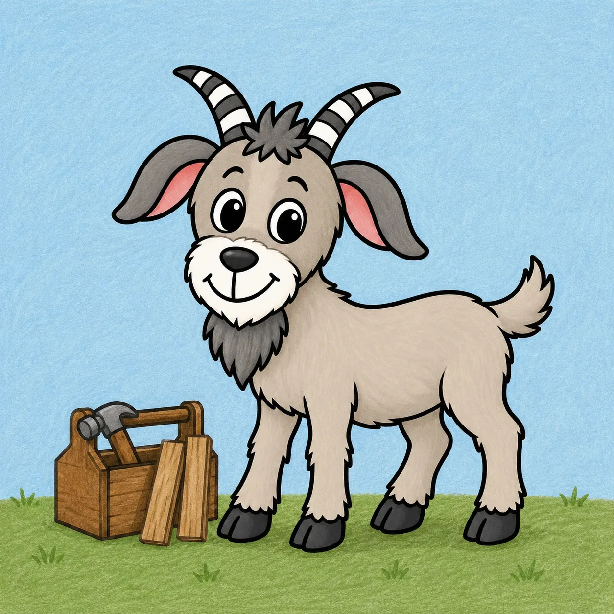 Gibby the Goat, from Kim Rekowski’s drawing