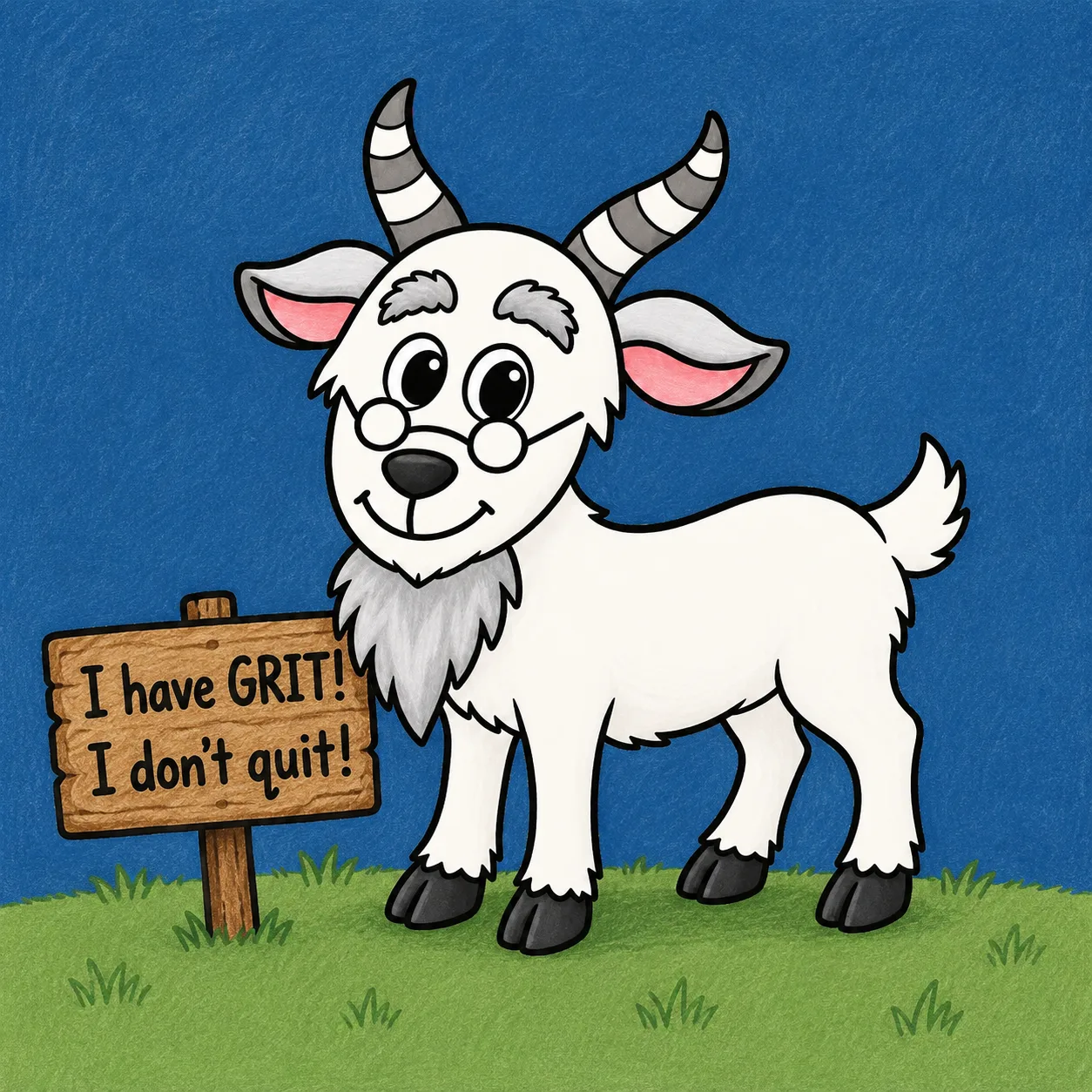 Grandpa Goat, from Kim Rekowski’s drawing