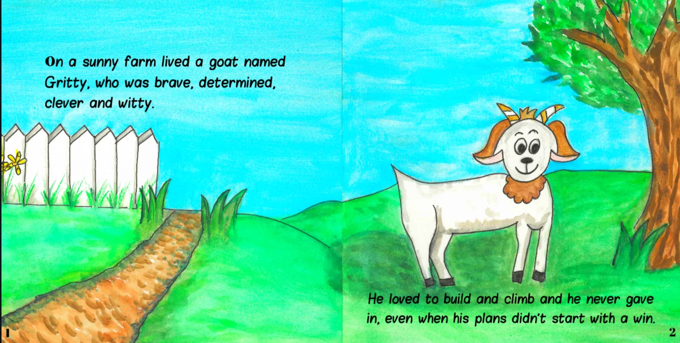 Gritty Builds a Tree House — inside pages, spread 2 of 4